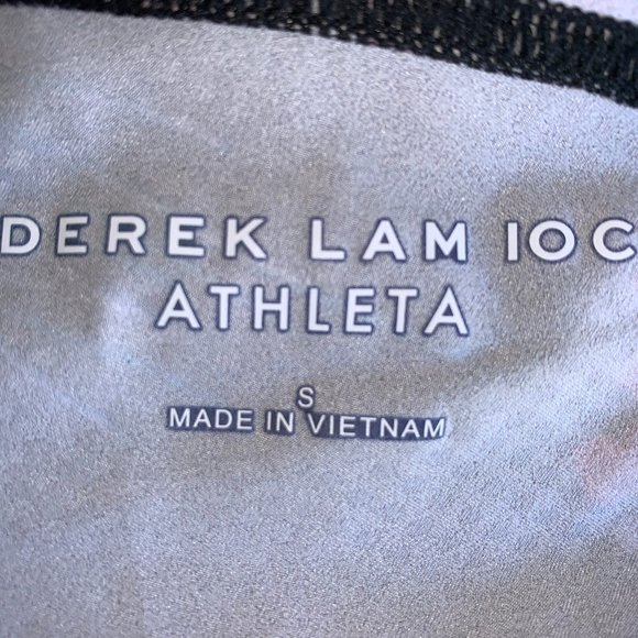 ATHLETA Derek Lam IOC Lily Chelsea Black Floral Crop Legging Size Small - Picture 6 of 7